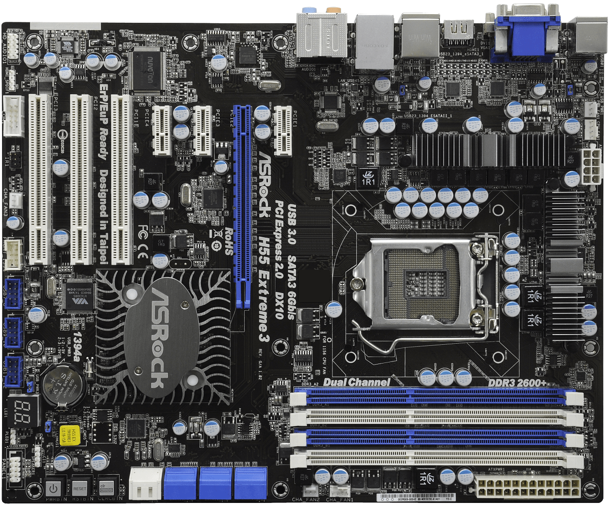 Asrock h55 pro не стартует